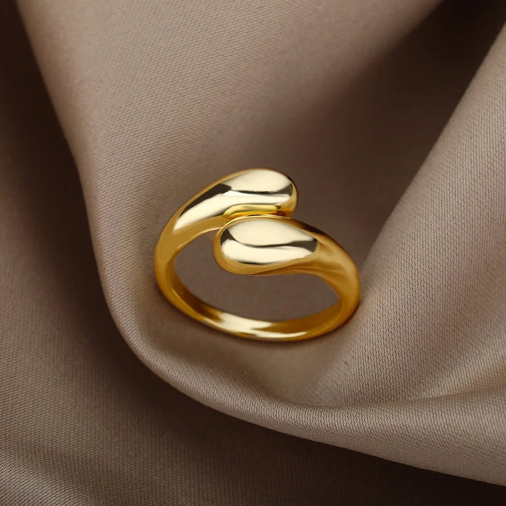 18K Gold Plating Stainless Steel Rings - LaVie Jewelery
