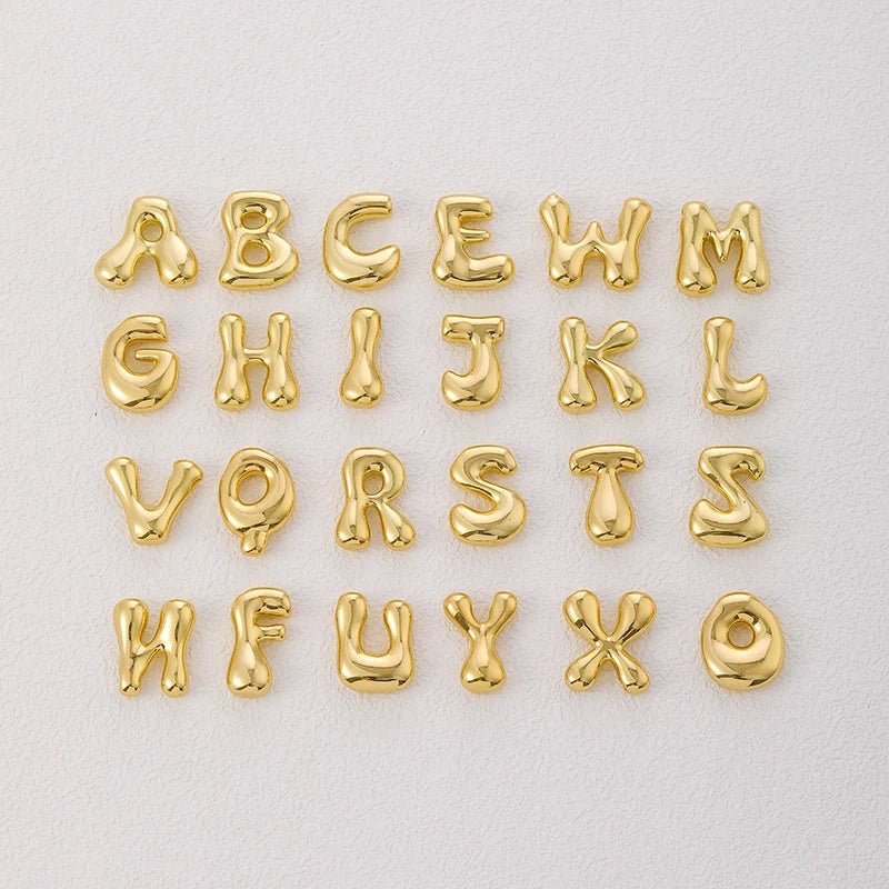 Golden Color Stainless Steel Alphabet Necklace - LaVie Jewelery