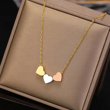 Stainless Steel Gold Silver Heart Pendant Necklaces - LaVie Jewelery
