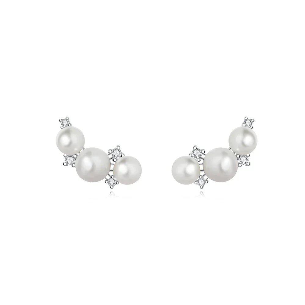 925 Sterling Silver Freshwater Cultured Pearls Collier Pearl Jewelery Set - LaVie Jewelery