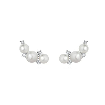 925 Sterling Silver Freshwater Cultured Pearls Collier Pearl Jewelery Set - LaVie Jewelery