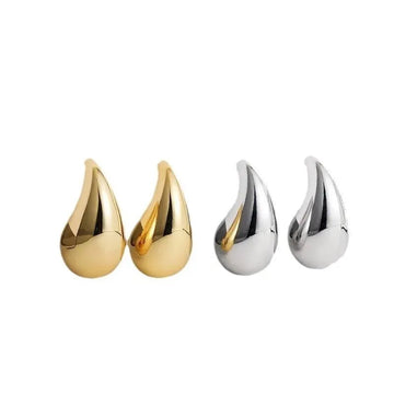 Gold Plated Teardrop Stud Earrings - LaVie Jewelery