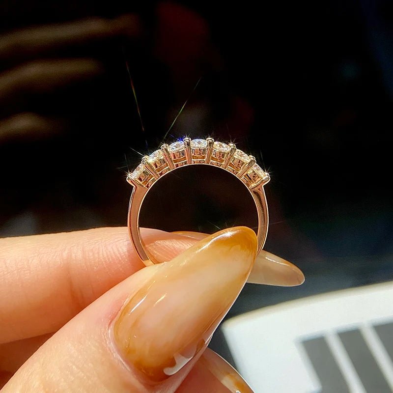 Luxary 925 Sterling Silver Real Moissanite Ring - LaVie Jewelery