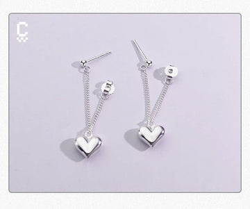 Heart - shaped Hoop Earrings - LaVie Jewelery