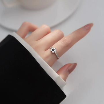 Cubic Zircon Flower Opening Rings - LaVie Jewelery