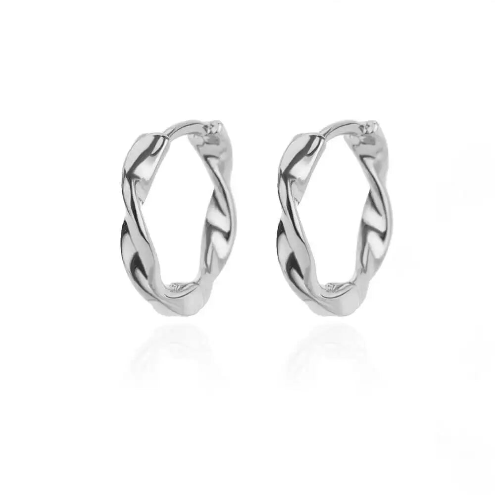 Stainless Steel Vintage Elegant Round Hoop Earrings - LaVie Jewelery
