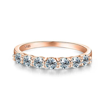 Luxary 925 Sterling Silver Real Moissanite Ring - LaVie Jewelery