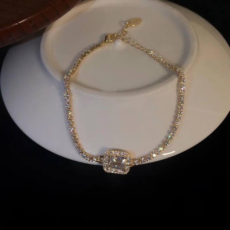 Korea Square Zircon Adjustable Bracelet - LaVie Jewelery