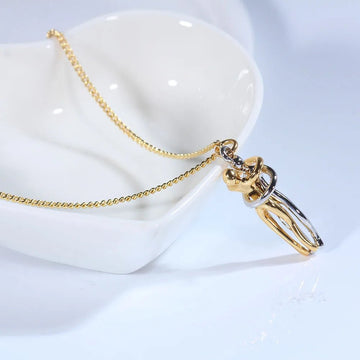 "The Eternal Embrace" Hugging Couple Necklace - The LaVie Jewelry