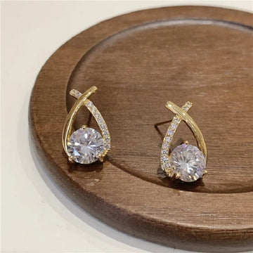 Rhinestone Stud Earrings - LaVie Jewelery