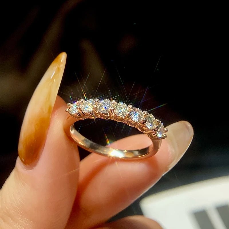 Luxary 925 Sterling Silver Real Moissanite Ring - LaVie Jewelery