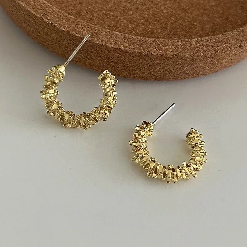 European & American Style Metal Flower Stud Earrings - LaVie Jewelery