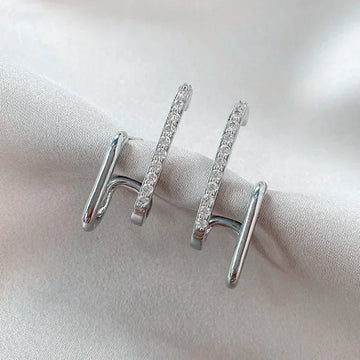Exquisite Rhinestone Decor Ear Cuff Earrings - LaVie Jewelery