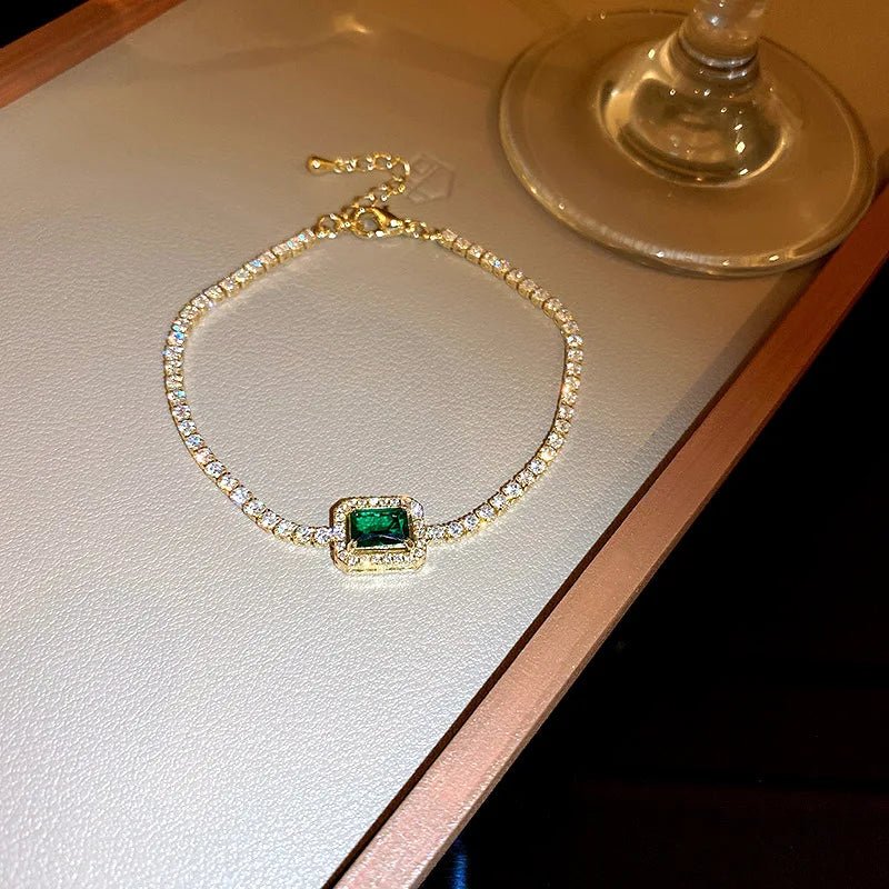 Korea Square Zircon Adjustable Bracelet - LaVie Jewelery