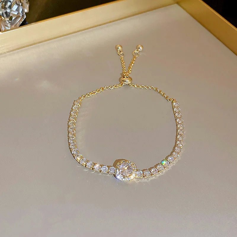 Korea Square Zircon Adjustable Bracelet - LaVie Jewelery