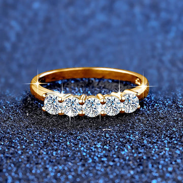 1ct D‑Color Moissanite Eternity Ring - LaVie Jewelery