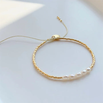 Gold Color Miyuki Beads Natural Pearl Bracelets Jewelry - LaVie Jewelery