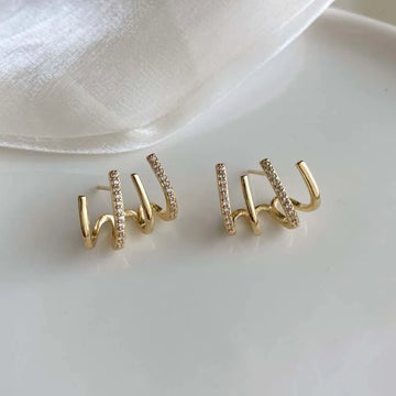 Cute Metal Leaf Earcuff Clips On Earrings - LaVie Jewelery