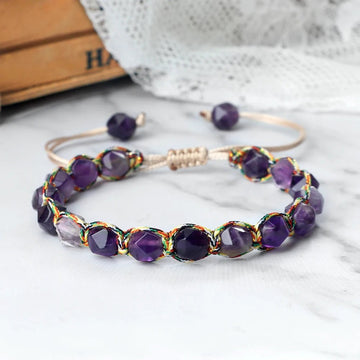 Hot Natural Stone Amethysts Bracelet - LaVie Jewelery