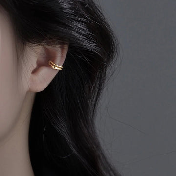 Ear Cuff Non - Piercing Double Layer Ear Clip Earrings - LaVie Jewelery