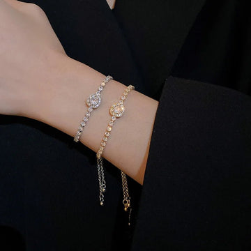 Korea Square Zircon Adjustable Bracelet - LaVie Jewelery