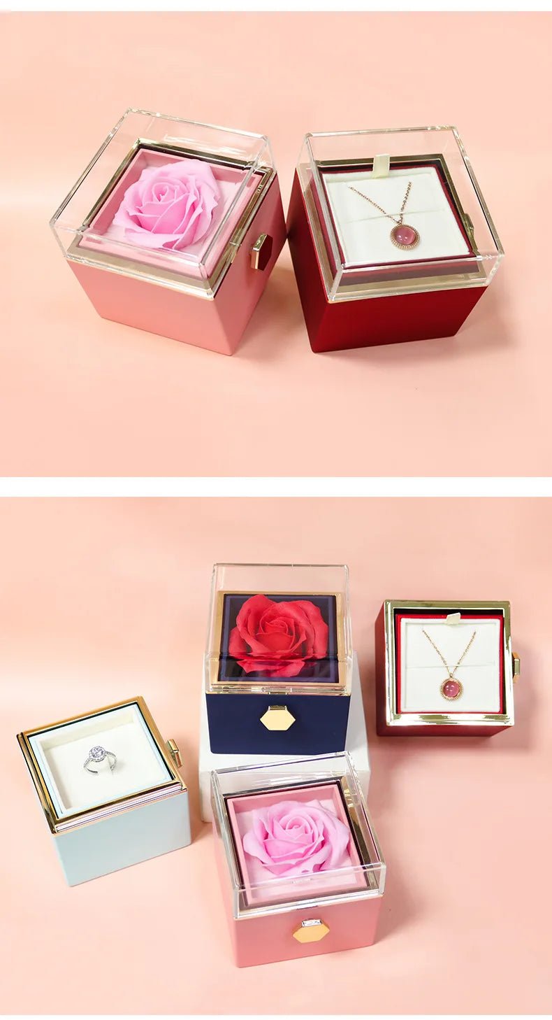 "The Secret Garden" Soap Rose Drawer Gift Box - LaVie Jewelery