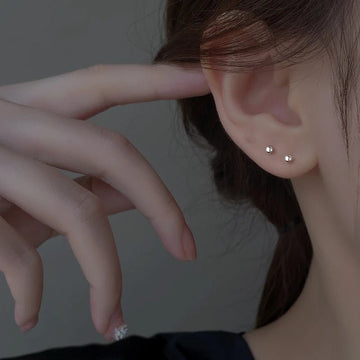 Korean Trendy Fresh Lovely Sweet Grey Leaf Stud Earrings - LaVie Jewelery