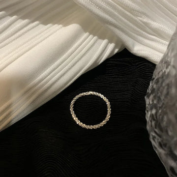 LATS Light Luxury Popular Silver Colour Sparkling Rings - LaVie Jewelery