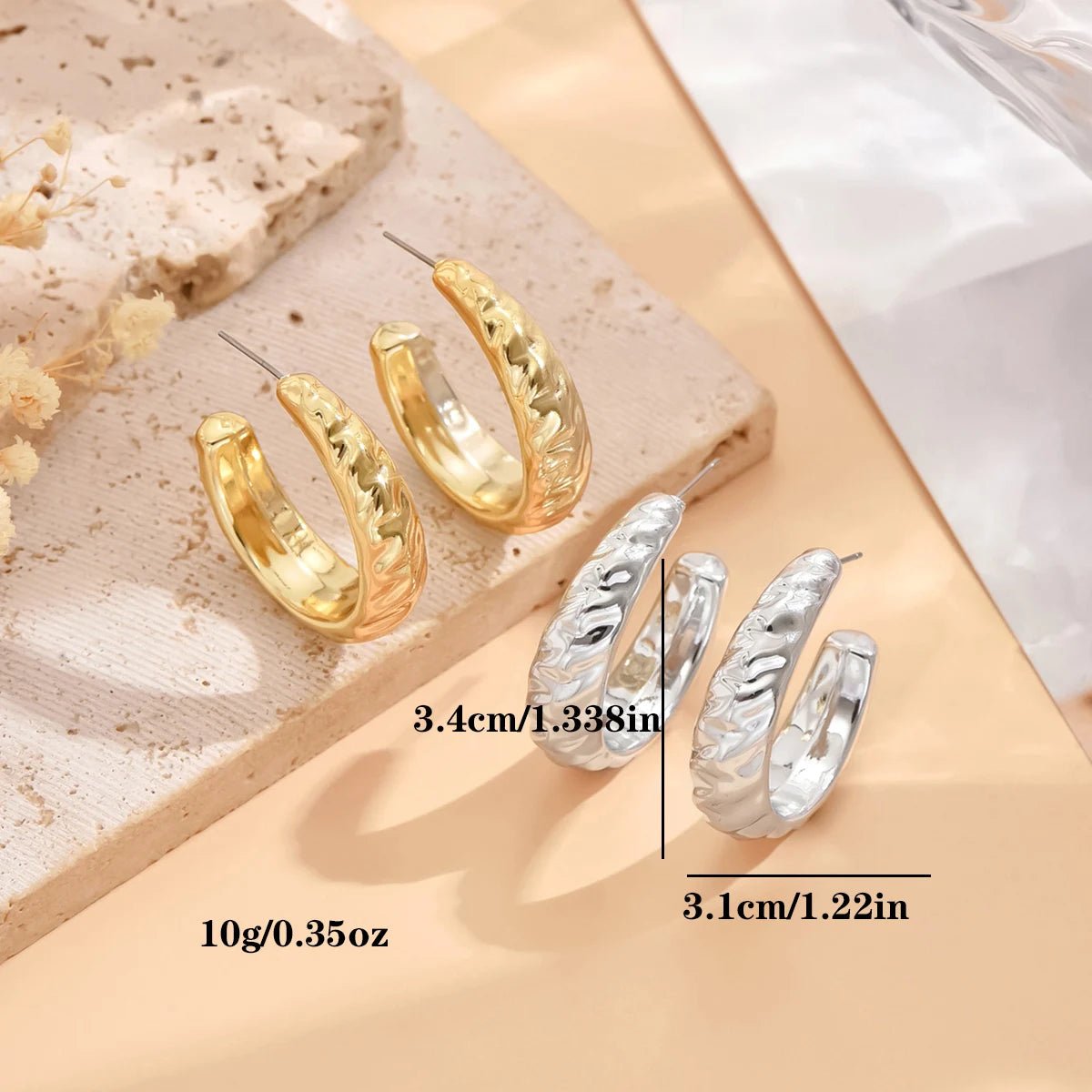 Classic Gold Silver Earrings - LaVie Jewelery
