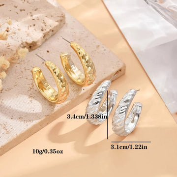 Classic Gold Silver Earrings - LaVie Jewelery