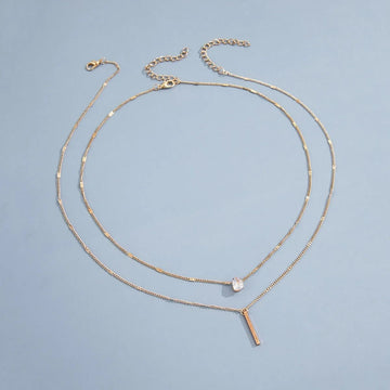Multi - layer Star Heart Shape Water Drop Pendant Chain Necklace - LaVie Jewelery