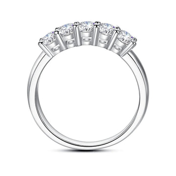 1ct D‑Color Moissanite Eternity Ring - LaVie Jewelery