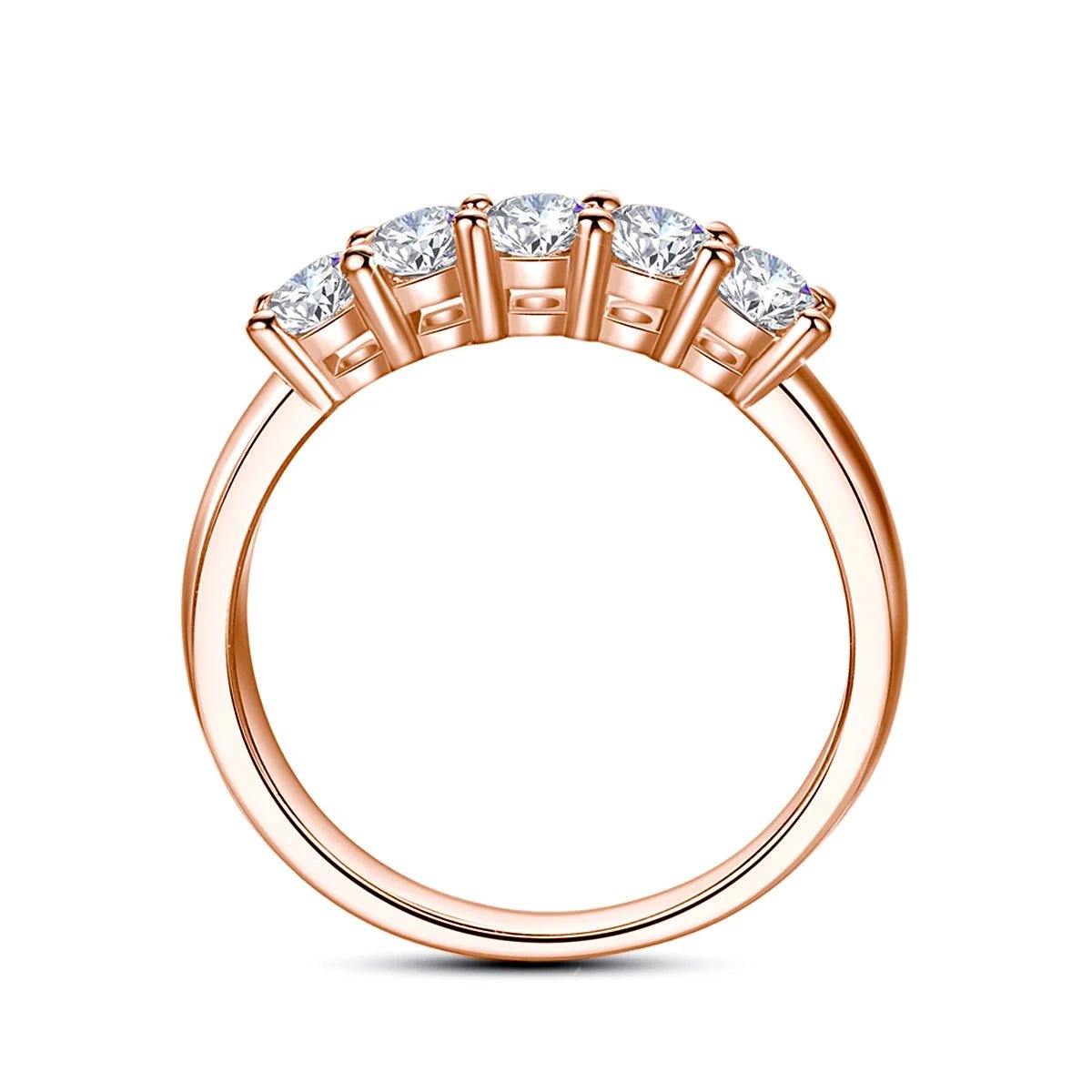 1ct D‑Color Moissanite Eternity Ring - LaVie Jewelery