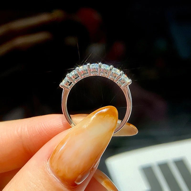 Luxary 925 Sterling Silver Real Moissanite Ring - LaVie Jewelery