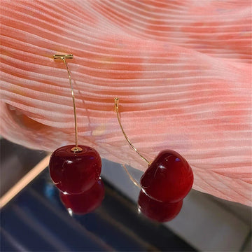 Cherry Fruit Acrylic Earrings - LaVie Jewelery