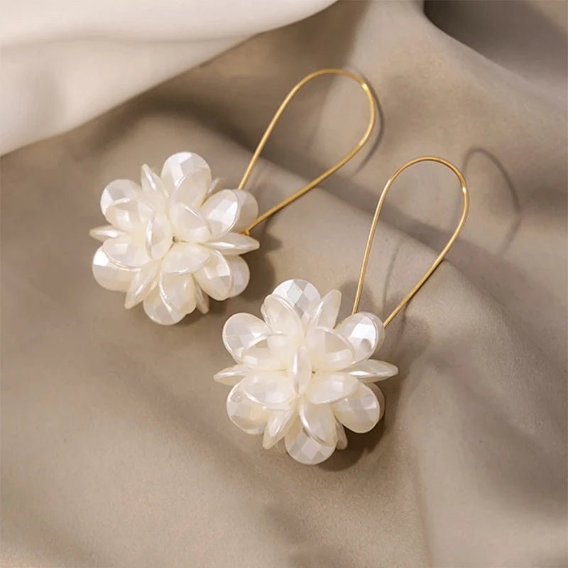 Flower Ball Versatile Elegant Long Earrings - LaVie Jewelery