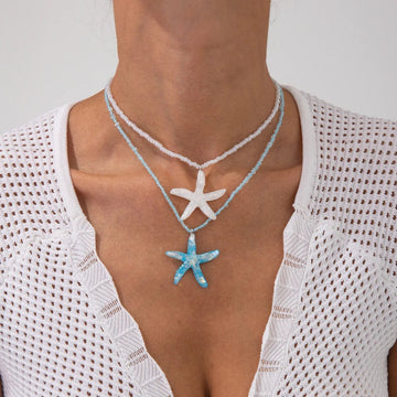 Multi layered Star Fish Rope Chain - LaVie Jewelery