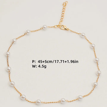 Gold Color Goth Beads Choker Neck Chain - LaVie Jewelery