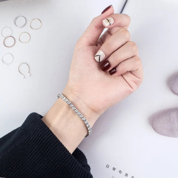925 Sterling Silver Zirconia Bracelet - LaVie Jewelery