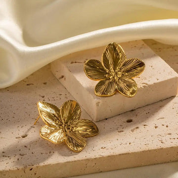 18K Gold Plated Stainless Steel Butterfly Stud Earrings - LaVie Jewelery