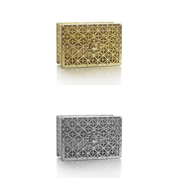 Mini Treasure Storage Jewelry Box Silver - color - LaVie Jewelery