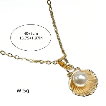 Pearl Shell Pendant Necklace - LaVie Jewelery
