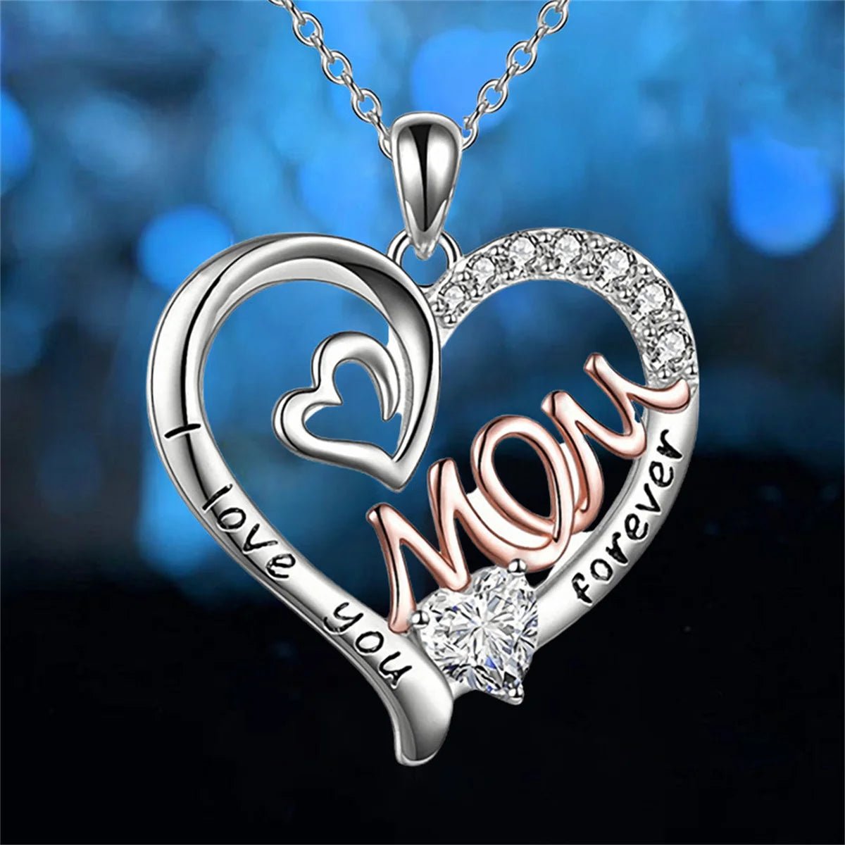 "The Heart of Home" Mom Pendant Necklace - LaVie Jewelery