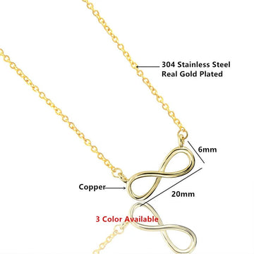 Stainless Steel Boho Charm Infinity Pendant Choker Necklace - LaVie Jewelery