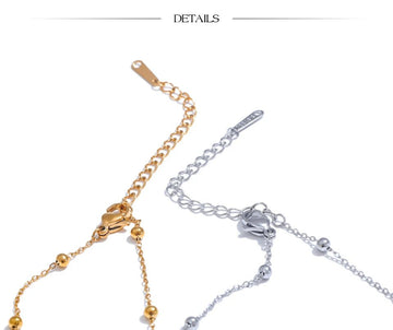 Stainless Steel Flower Chain Fashion Necklace - LaVie Jewelery