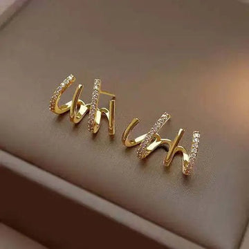 Cute Metal Leaf Earcuff Clips On Earrings - LaVie Jewelery