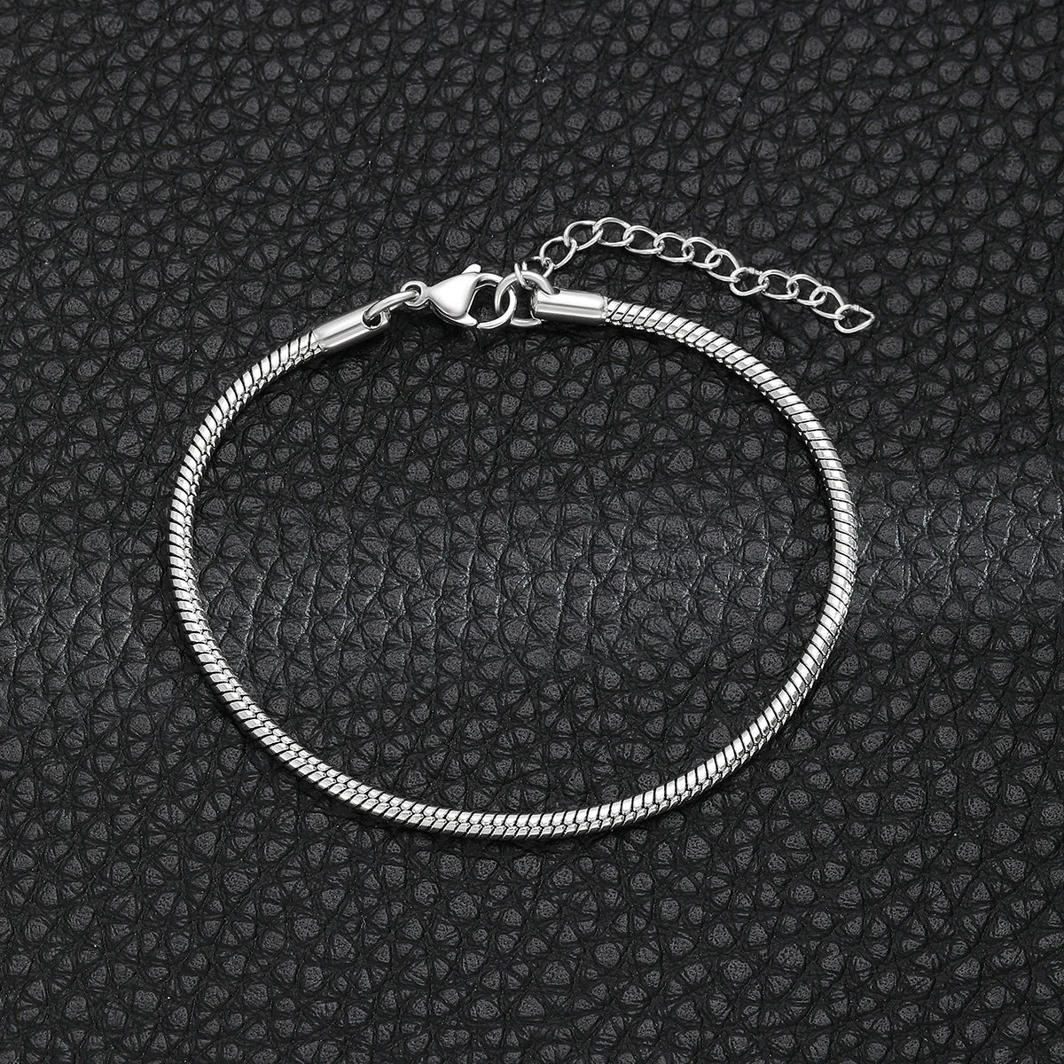 Stainless Steel Round Bone Chain Bracelet - LaVie Jewelery