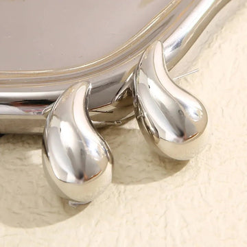 Gold Plated Teardrop Stud Earrings - LaVie Jewelery