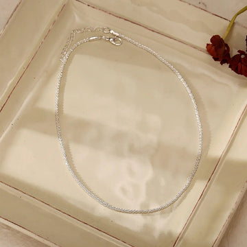 Silver Color Sparkling Clavicle Chain Choker Necklace - LaVie Jewelery