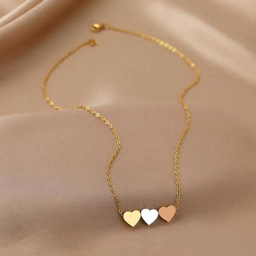 Stainless Steel Gold Silver Heart Pendant Necklaces - LaVie Jewelery